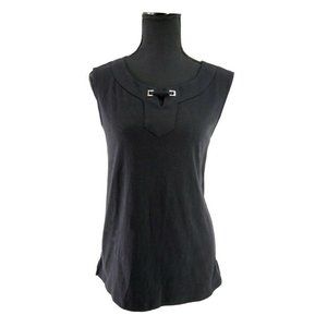 Grommet Sleeveless Top Karen Scott Size L